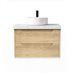 BYRON NATURAL OAK VANITY 750X460X550