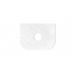 Bondi Matte White Vanity -Curve Cabinet 600x460x450 