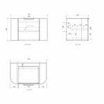 Bondi Matte White 750*460 Curve Vanity- Wall Hung Cabinet Bondi Matte White 750*460 Curve Vanity- Wall Hung Cabinet