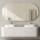 Bondi Matte White 1800*460 Curve vanity- wall mounted cabinet