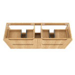 Byron Fluted 1500mm Woodland Oak Wall Hung Vanity