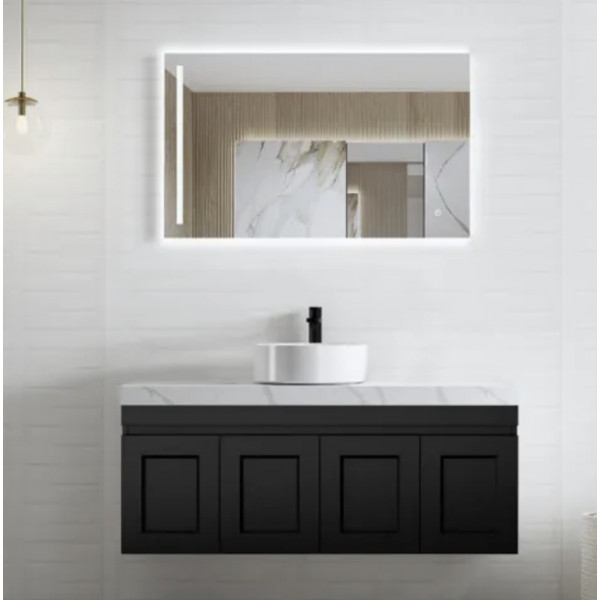 HAMPTON MATTE BLACK VANITY 1200mm