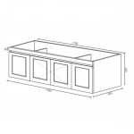 HAMPTON MATTE BLACK VANITY 1200mm