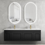 HAMPTON MATTE BLACK VANITY 1500mm