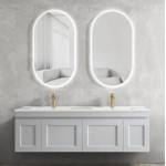 HAMPTON MATTE GREY SHAKER DOOR VANITY 1500X455X445