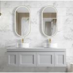 HAMPTON MATTE GREY SHAKER DOOR VANITY 1500X455X445