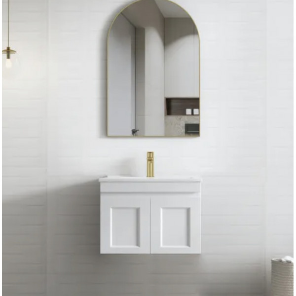 HAMPTON MATT WHITE VANITY 600X455X445mm