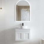 HAMPTON MATT WHITE VANITY 600X455X445mm