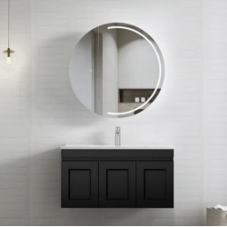 HAMPTON MATTE BLACK VANITY 900mm