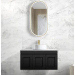 HAMPTON MATTE BLACK VANITY 900mm
