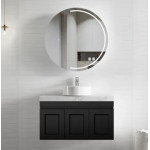 HAMPTON MATTE BLACK VANITY 900mm
