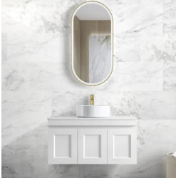 HAMPTON MATTE WHITE VANITY 900mm