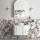 Hampshire 750mm Satin White Wall Hung Curve Vanity / Shaker door  BOH750W