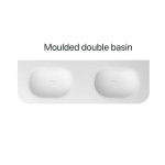 Havana 1500mm Woodland Oak Fluted Wall Hung Fluted Curve Vanity HAW1500L