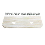 Havana 1500mm Woodland Oak Fluted Wall Hung Fluted Curve Vanity HAW1500L