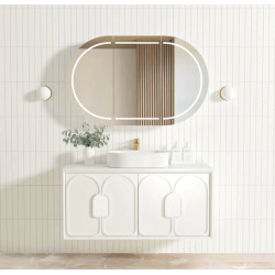 Laguna Matte White Wall Hung Vanity 1200*460