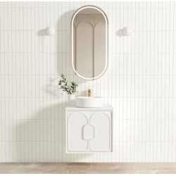 Laguna matte white wall hung 600*460*550