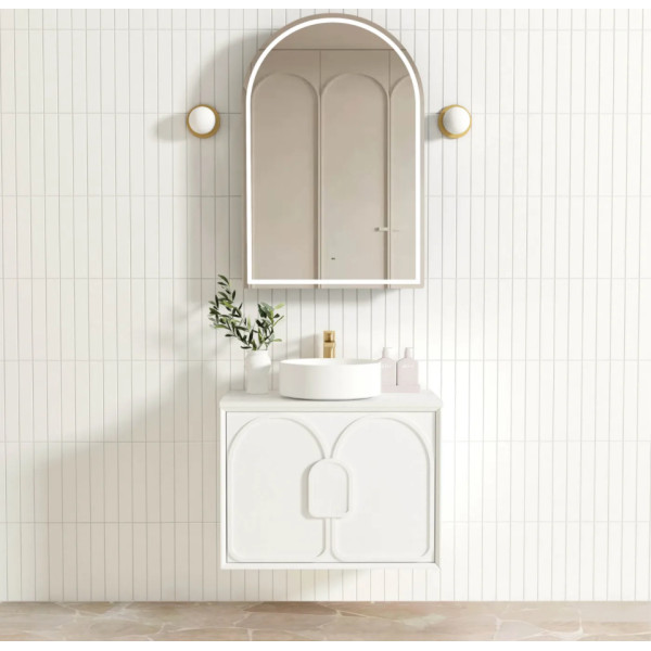 Laguna Matte White Wall Hung Vanity 750*460