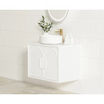 Laguna Matte White Wall Hung Vanity 750*460