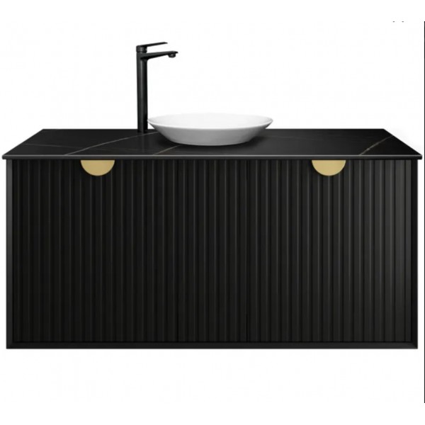 MARLO MATTE BLACK VANITY 1200X460X550