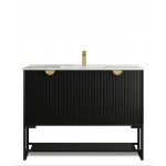 MARLO MATTE BLACK VANITY 1200X460X550