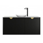 MARLO MATTE BLACK VANITY 1200X460X550
