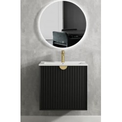 MARLO MATTE BLACK VANITY 600X460X550