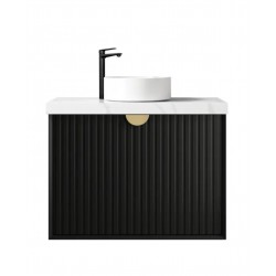 MARLO MATTE BLACK VANITY 750X460X550