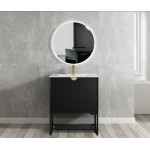 MARLO MATTE BLACK VANITY 750X460X550