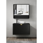 MARLO MATTE BLACK VANITY 750X460X550