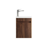 SP400SW Mini Ensuite 400mm Vanity- Fluted Sable Walnut color