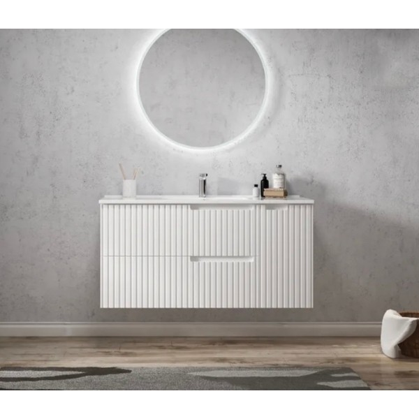 NOOSA MATTE WHITE VANITY 1200X460X550