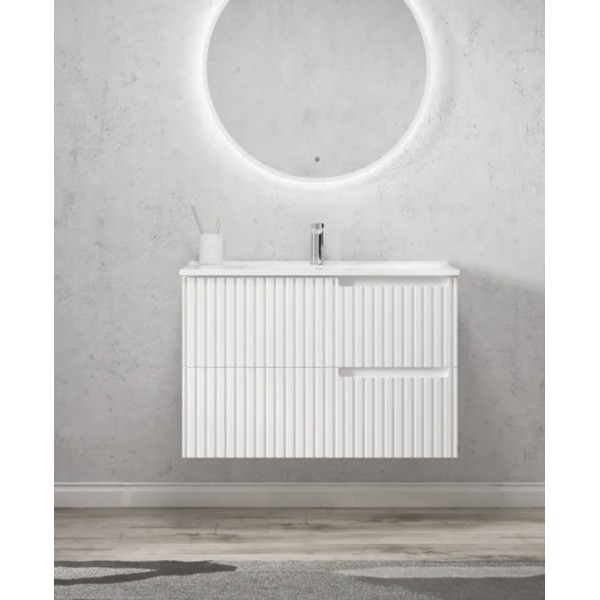 NOOSA MATTE WHITE VANITY 900X460X550