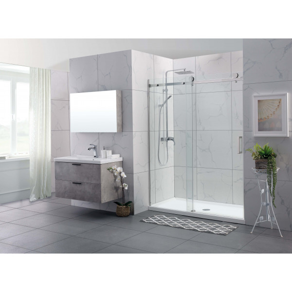 CVP031 Frameless Sliding Door wall to wall shower screen