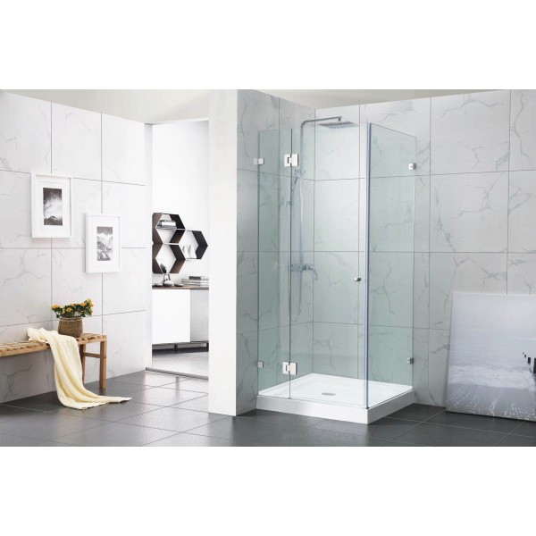 CVP 062/  Hinge Door L shape Shower Screen 