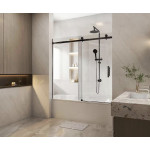 Over-bathtub Frameless Sliding shower screen CVP-032