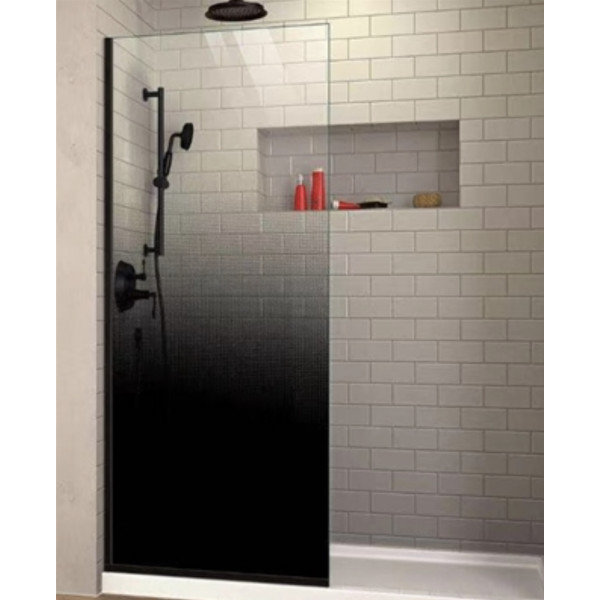 CVP 012     Dark Glass Fixed Panel with Wall Channel