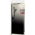 CVP 012     Dark Glass Fixed Panel with Wall Channel