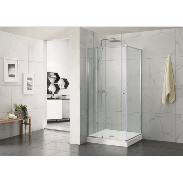 CVP 025-01/  Pivotal Door Corner Shower 