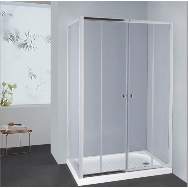 CVSH 47S Semi-frame Corner Open Double Sliding Shower Screen