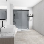 CVP 031G/ Framless L shape Tinted Glass Shower Screen